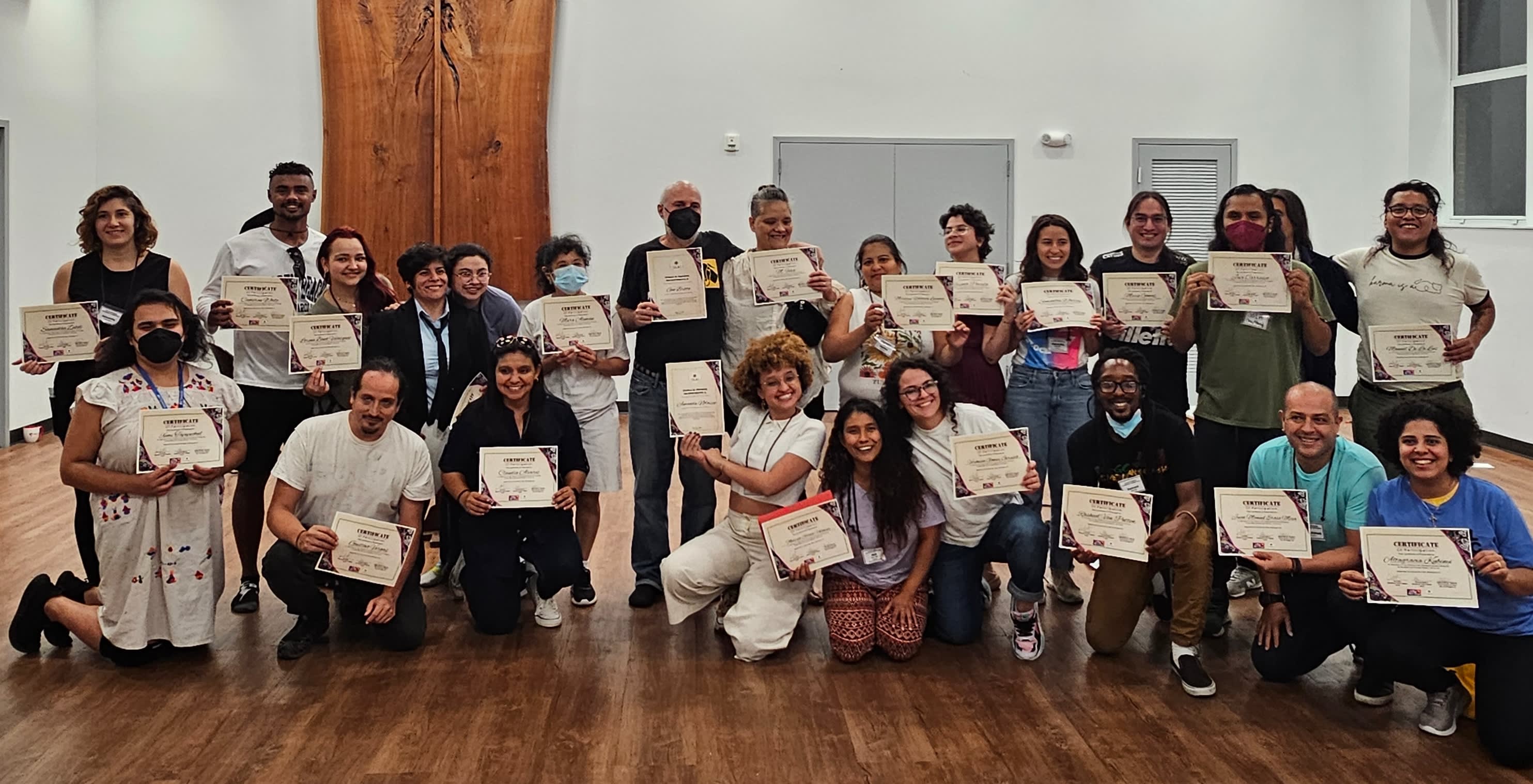 Theatre of the Oppressed workshop participants. 2024