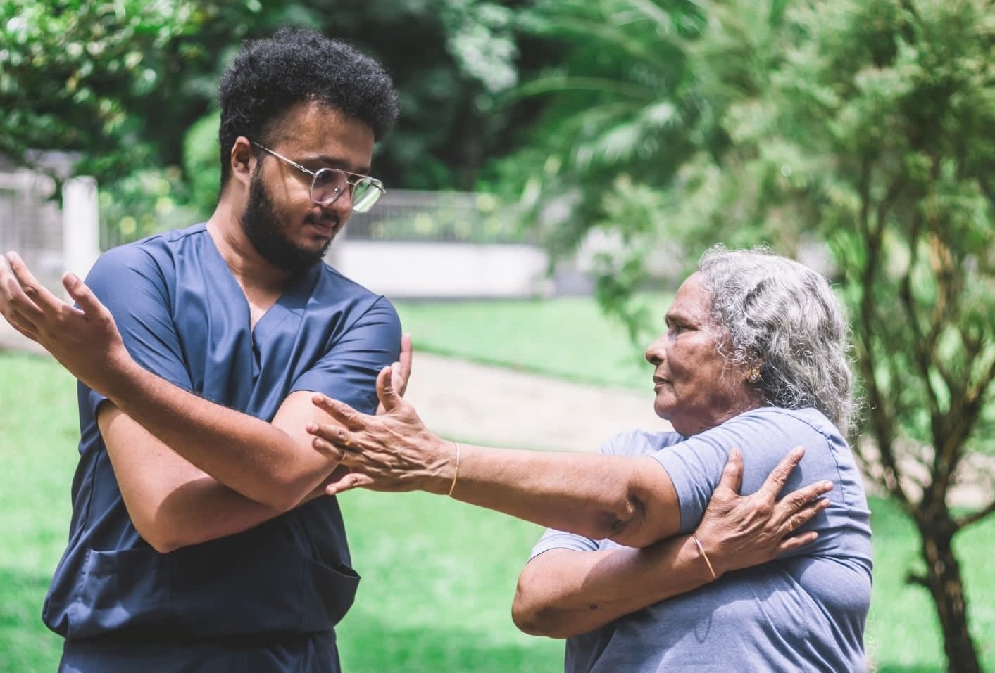 Guided exercises are a key component of our pulmonary rehabilitation program