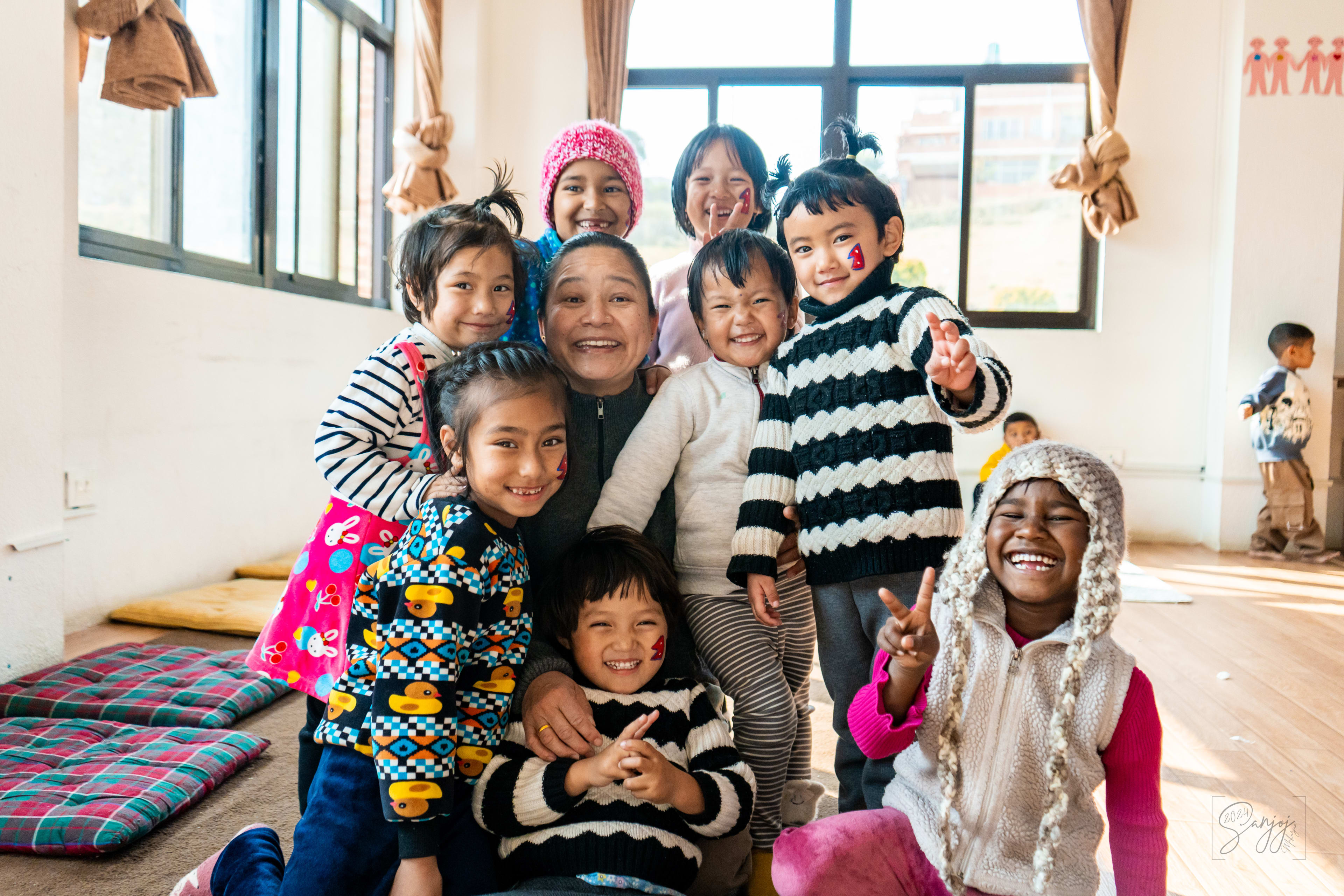 Kids at NYF's children's home, Olgapuri Children's Village attend an annual "Psychological Care Camp" to help them develop psychological skills like expressing feelings, self-esteem, teamwork, cooperation, self-soothing, and more. 