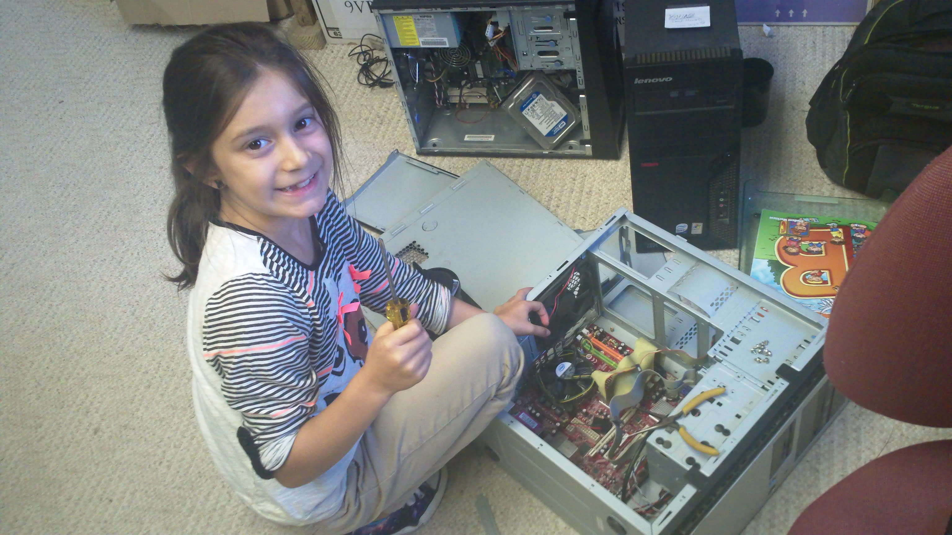 Learning how to repair computers