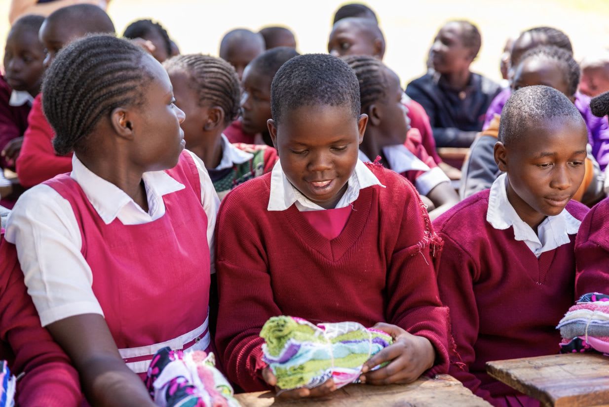 Reusable sanitary pads making a difference for schoolgirls in Kenya