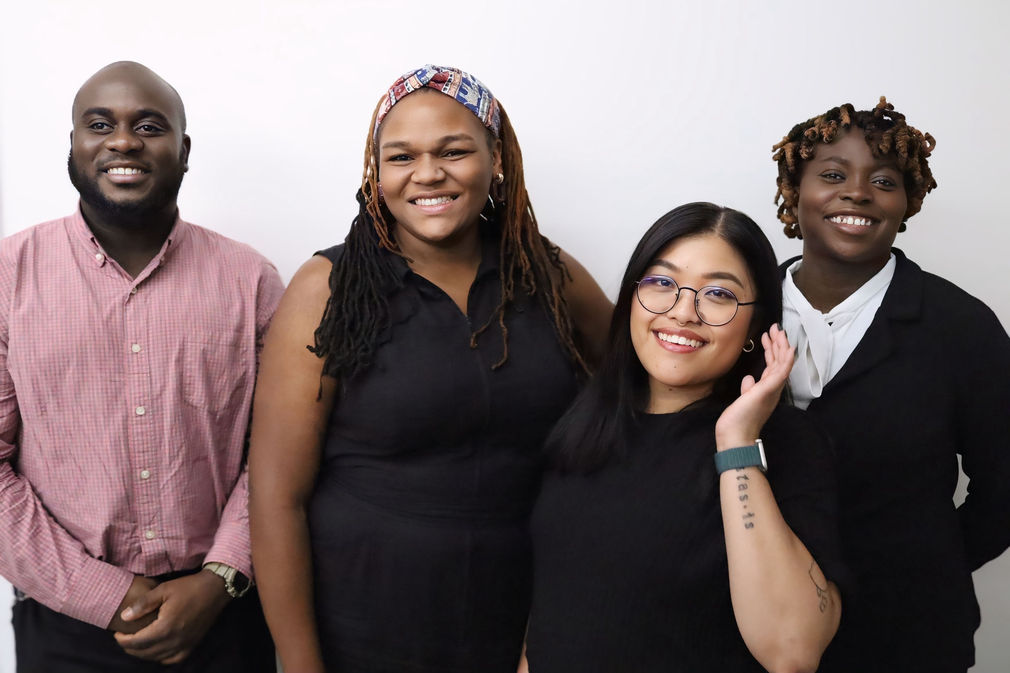 Pictured: Sorby Grant, CEO (second from the left) with Climb Hire Alumni 