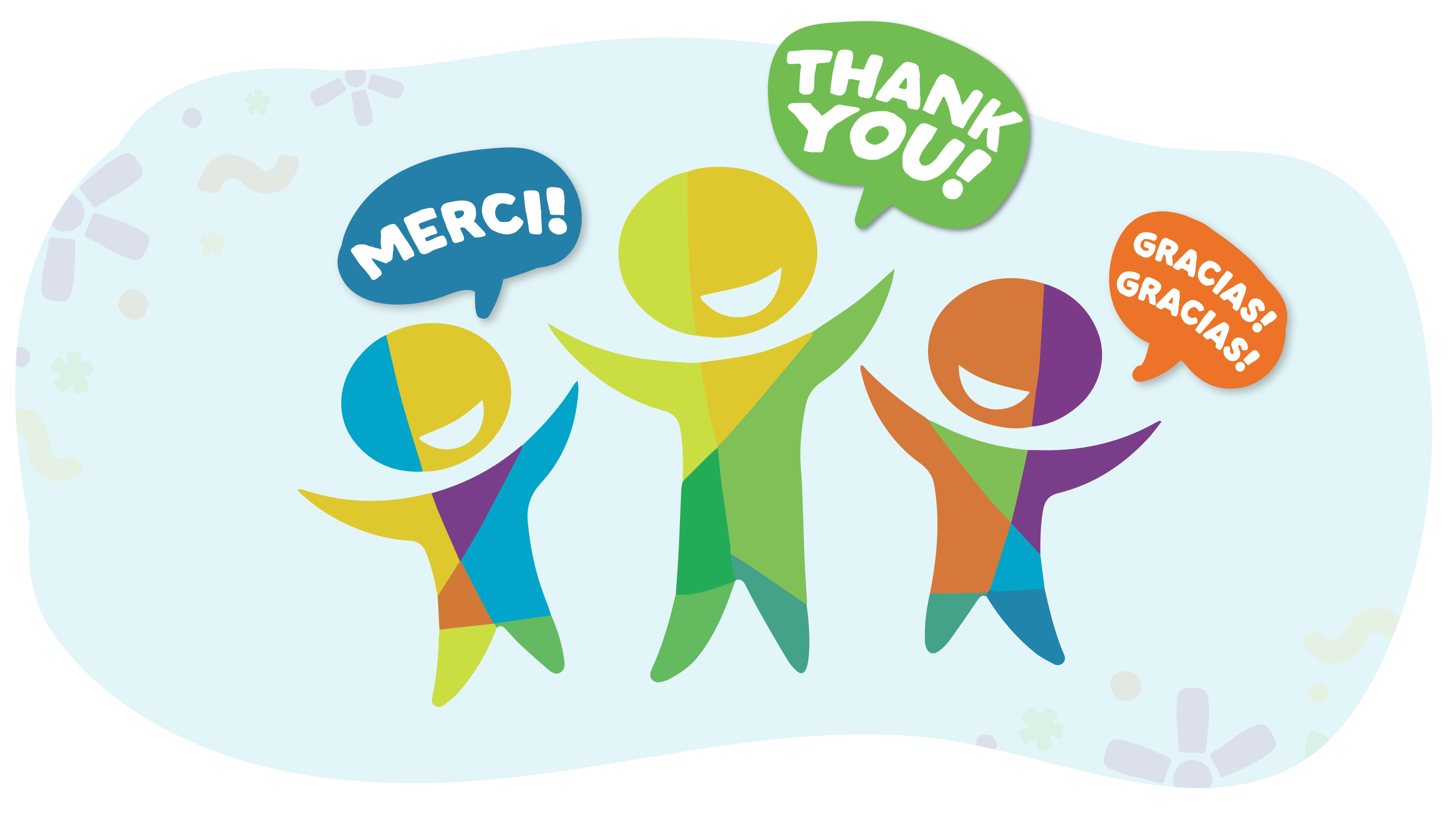 Merci! Thank you! Gracias!