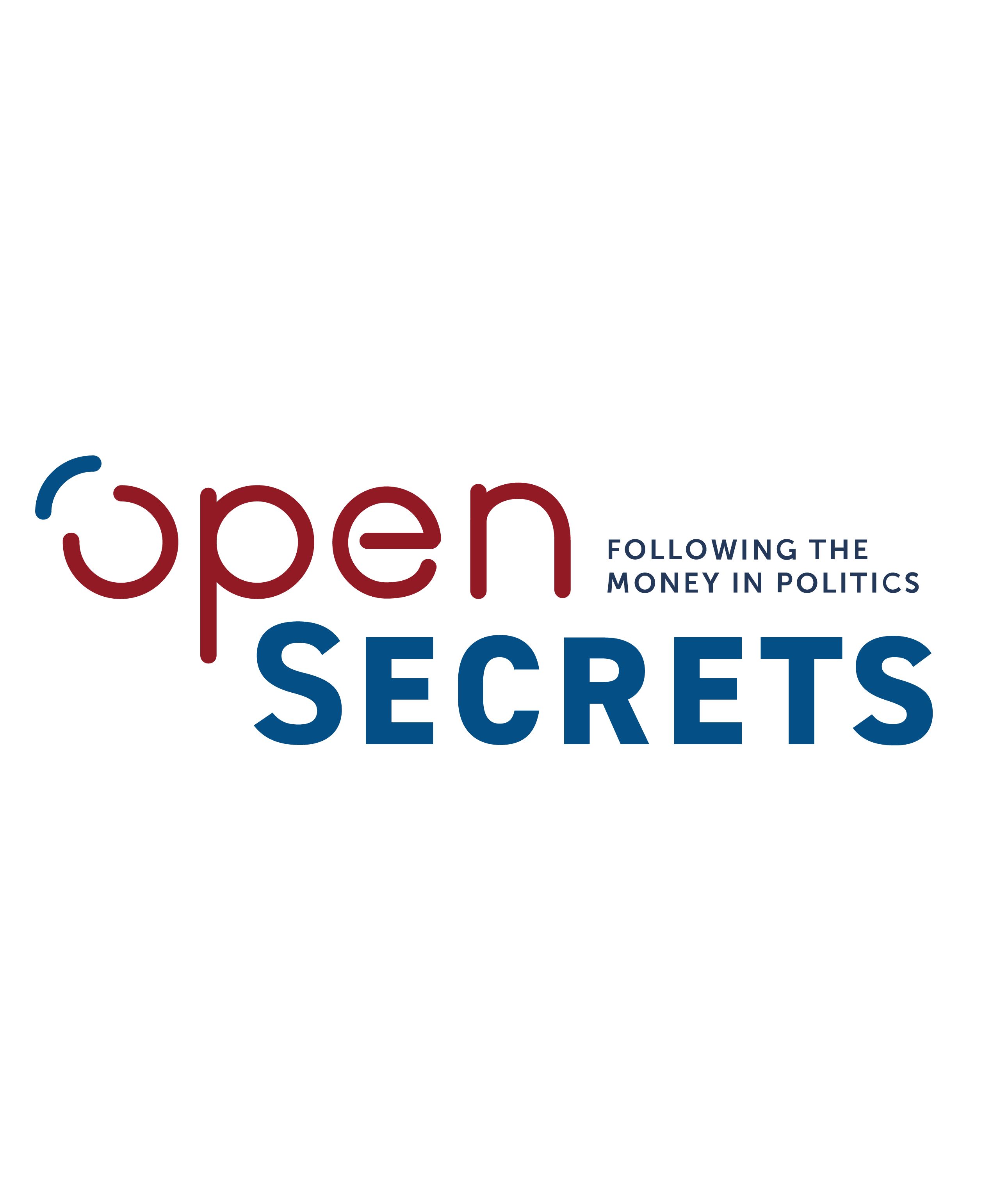 OpenSecrets logo in red and blue