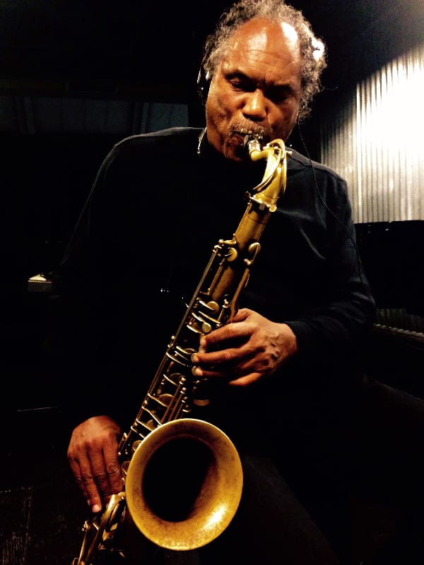 Richard Howell plays the saxaphone