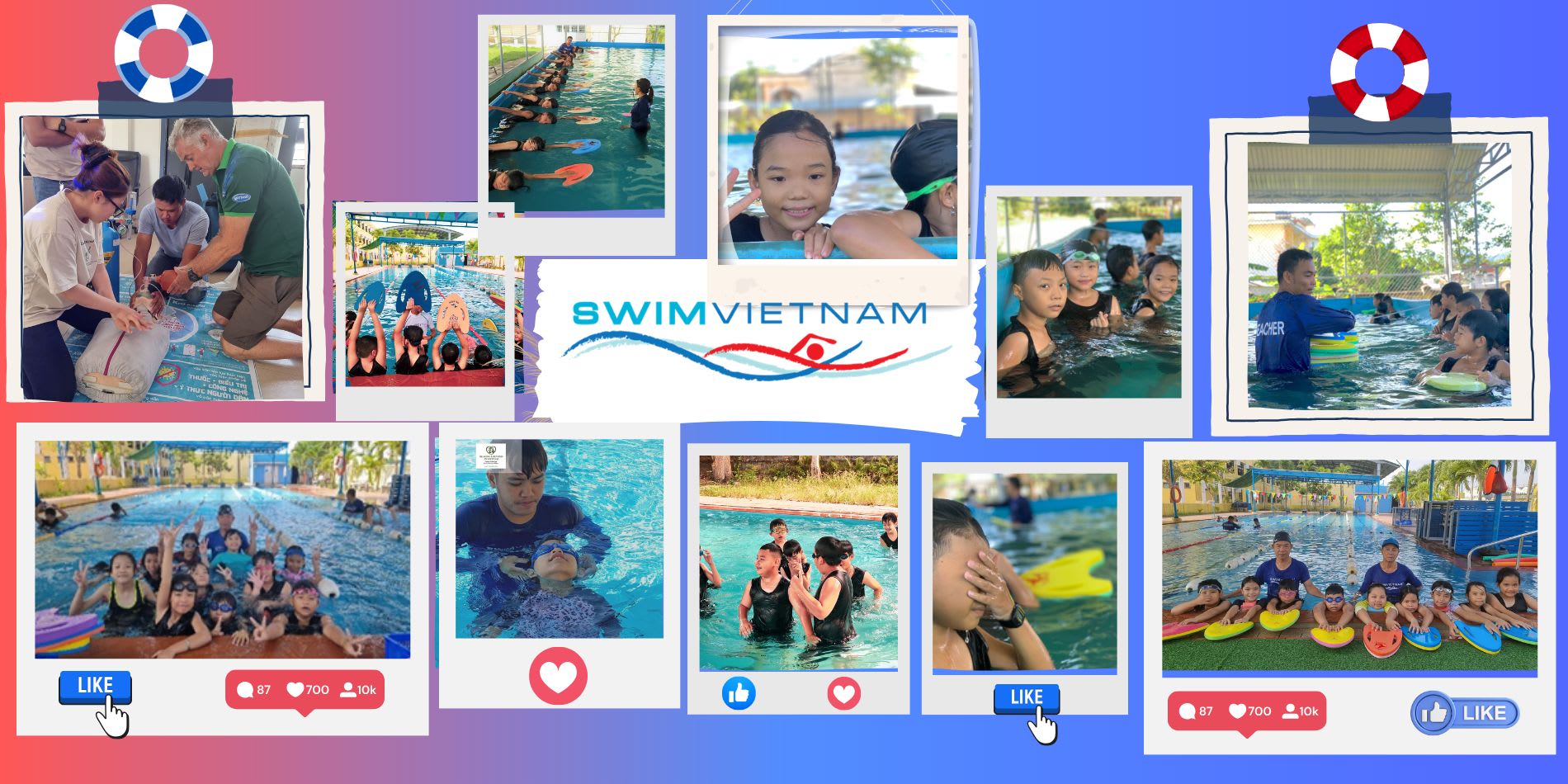 Our free survival swimming and water safety lessons