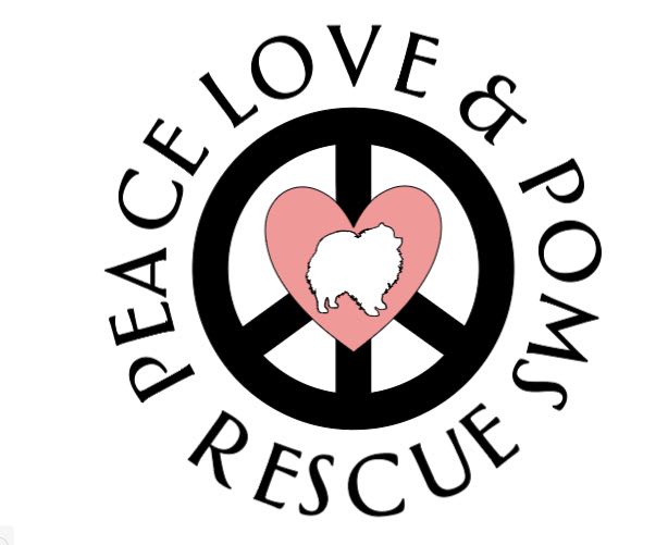 Peace Love and Poms Rescue logo