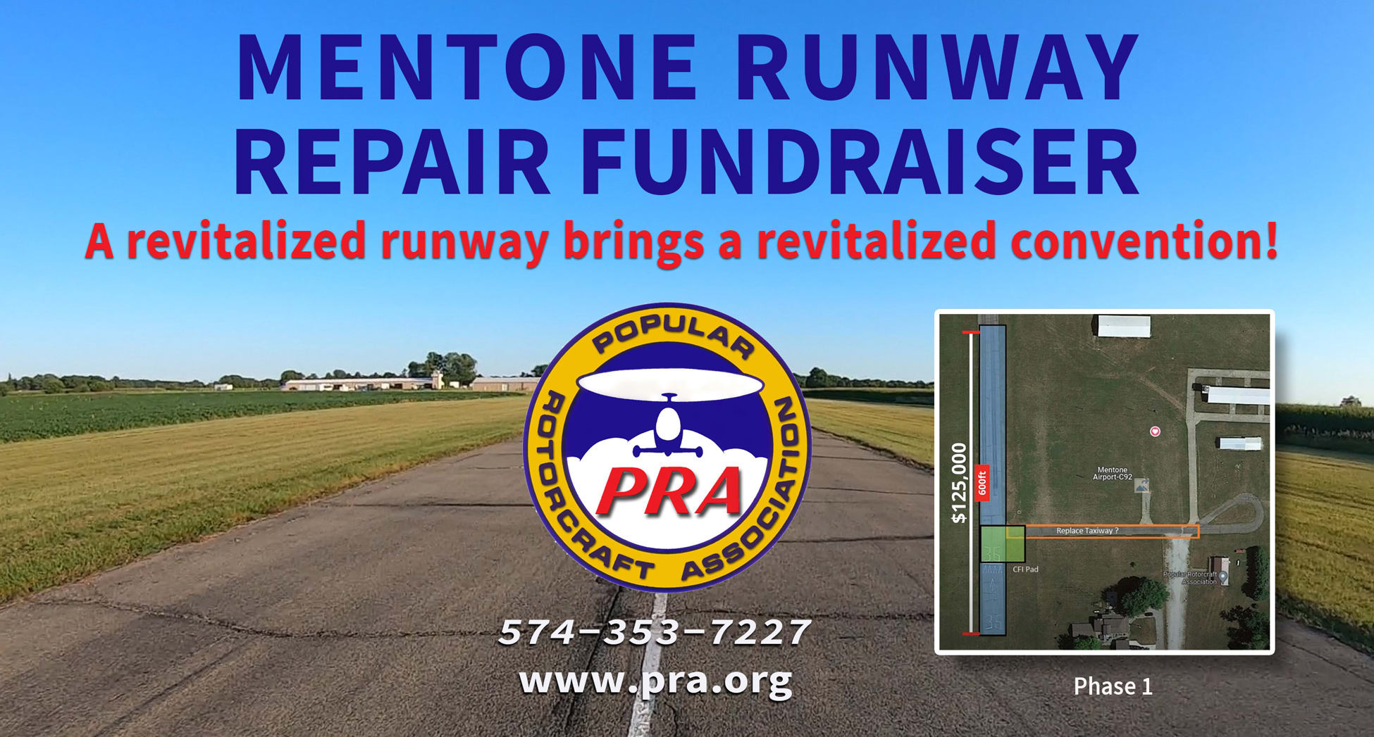 Mentone Runway Repair Fundraiser