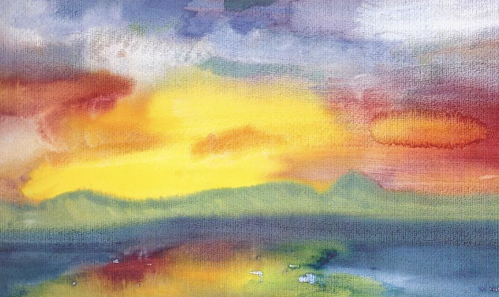 Rainbow watercolor
