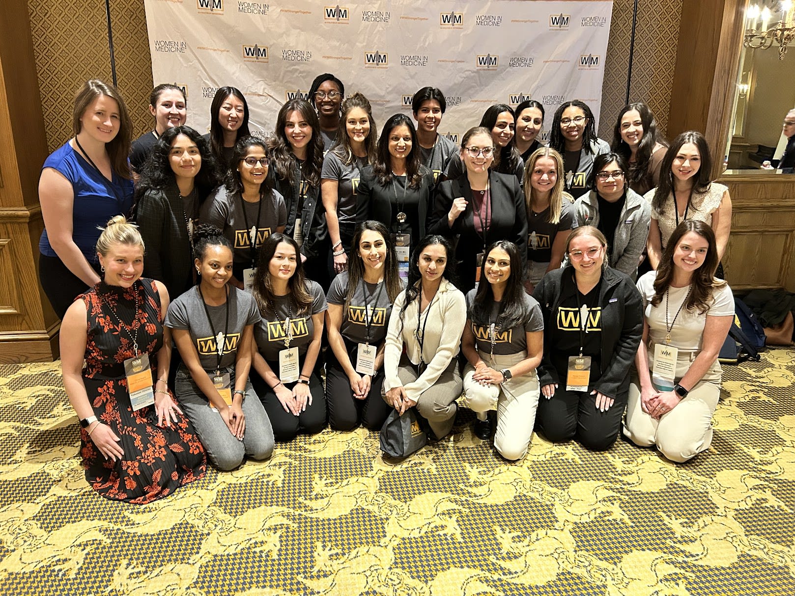 Our fabulous medical students lined up for a group photo from a recent Women in Medicine Summit™