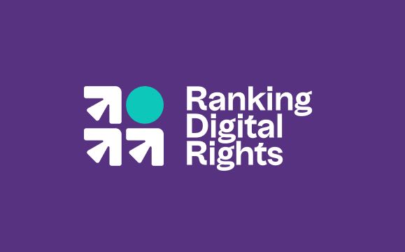 Ranking Digital Rights logo against a dark purple background.