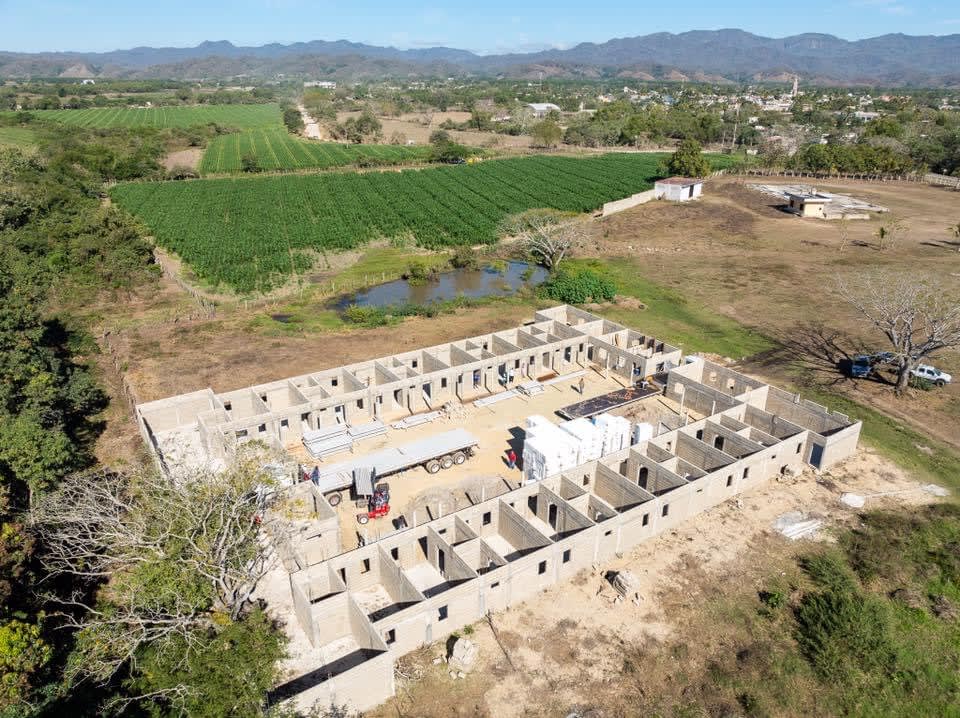We now have a roof installed since August 2024 but this photo of Casa de la Paz shows the room layouts nicely. 