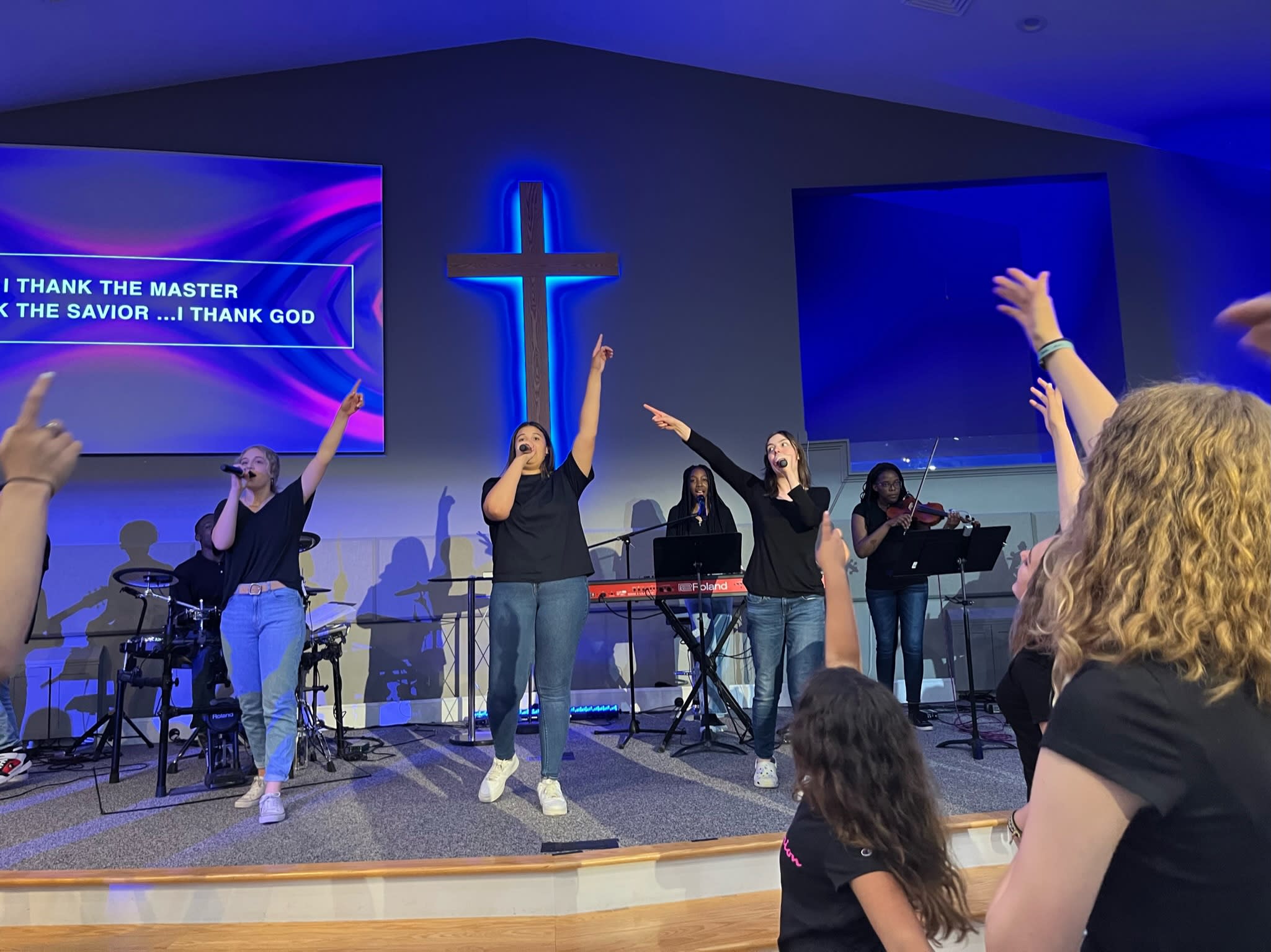 Youth Worship band at Hope Chapel, Sterling, Massachusetts