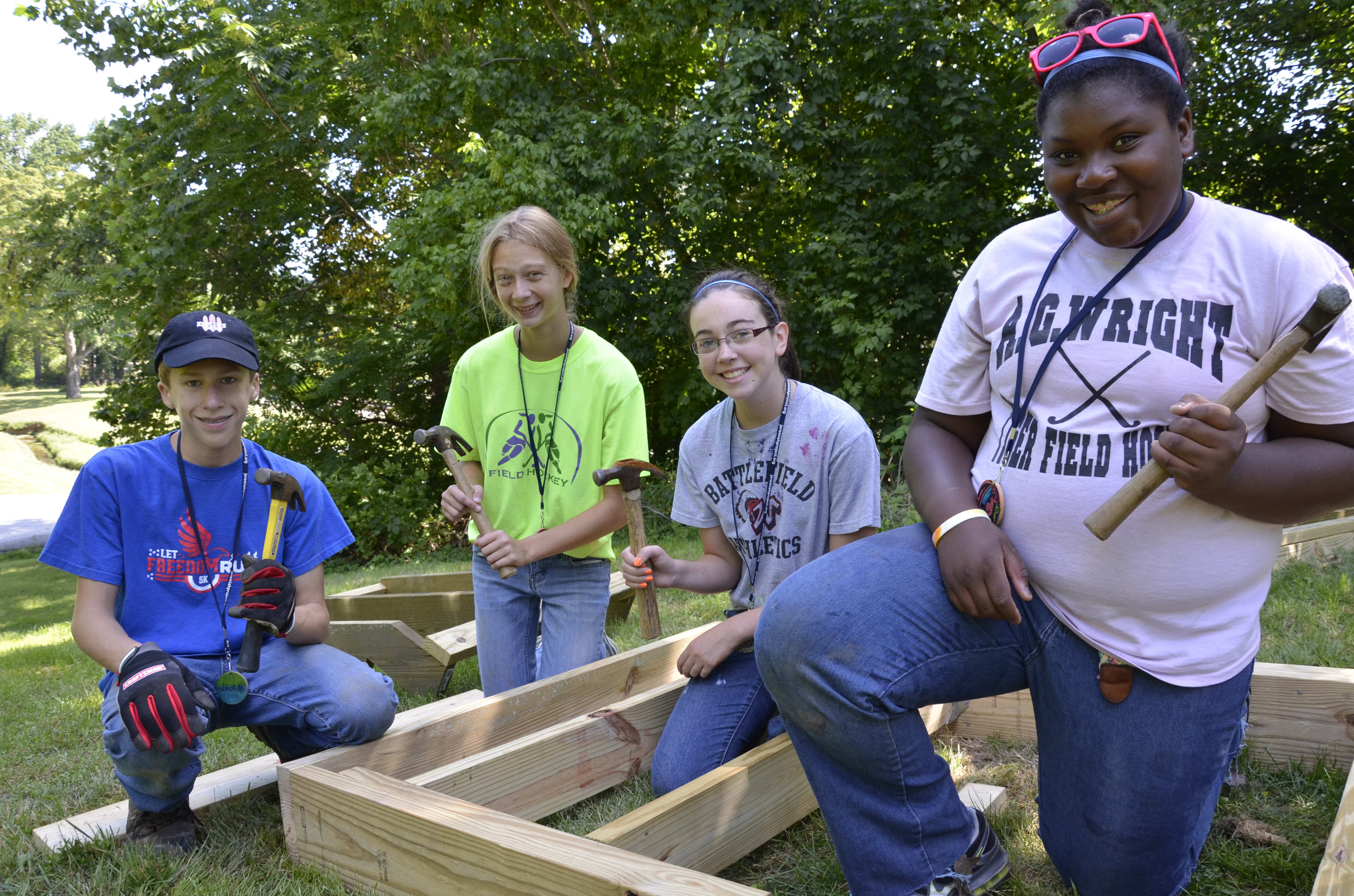 Jeremiah Project work team build a new deck for a couple in need