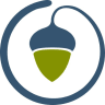 The Lyson Center logo is an acorn with a swirling circle around it