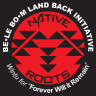"Native Roots" and a basket design sit within a red circle with the words "Counter Hegemonic Taskforce" in white in an outer circle.