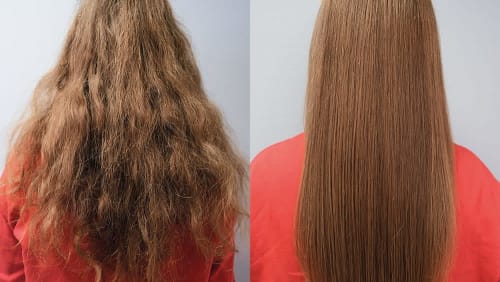 Behandling med Keratin Straightening