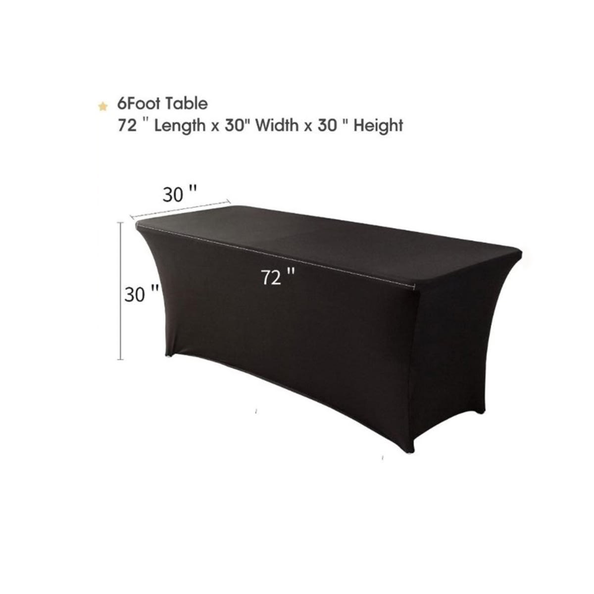 6FT Rectangular Folding Table - Image 4