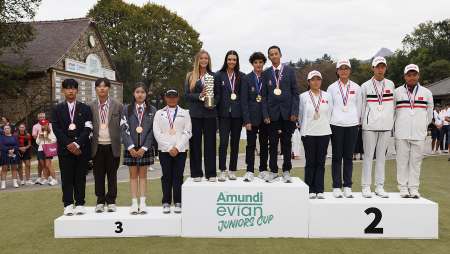 Gagnants de the Amundi Evian Juniors Cup 2026 à l'Evian Resort Golf Club