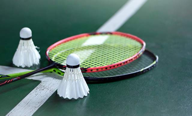 Hôtel Royal, 5 étoiles, Hôtel Ermitage, 4 étoiles à Evian - Raquettes et volants de badminton au sol