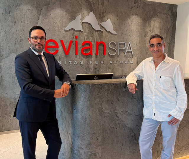 Marc Figueiredo et Nordine Meguellati à la reception de l'EVIANSPA
