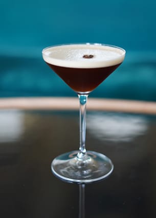 Cocktail Expresso Martini du Bar de l'Hôtel Royal