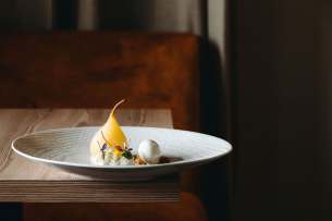 Hôtel Ermitage, 4 étoiles à Evian - Dessert d'automne du restaurant La Table à la poire