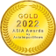 Medalha de Ouro Asia Awards by Asia Import News 2022
