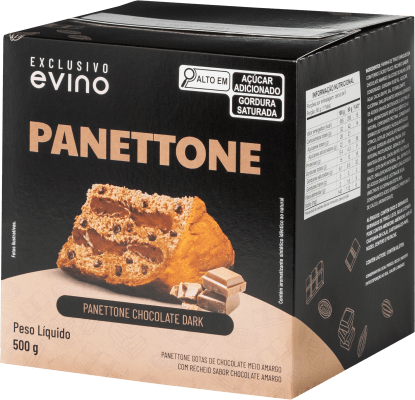 Panettones e Vinhos: Uma dupla irresistível Panettone Exclusivo Evino Sabor Chocolate Amargo e Cacau - 500g