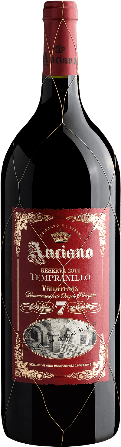 Vinho Tinto - Anciano Old Magnum Reserva 7 years Valdepeñas DOP 2011 Tempranillo - Espanha