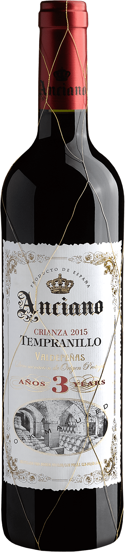 Anciano Crianza 3 Years Valdepeñas Do 2013 Preço Vinho Tinto Anciano Crianza 3 Years Tempranillo Valdepenas Dop