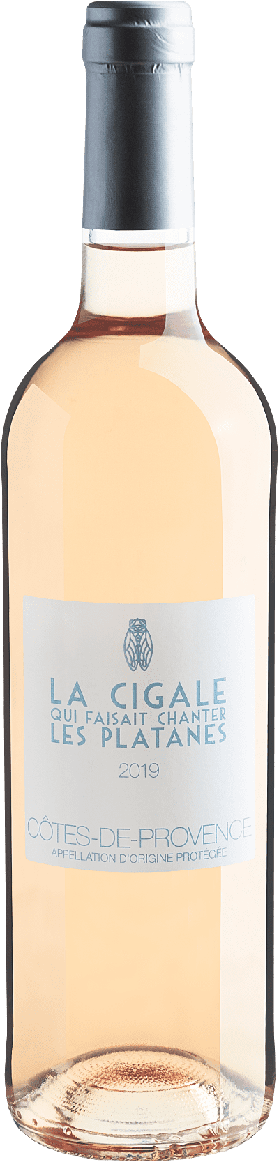 Vinho Rosé - La Cigale Qui Faisait Chanter Les Platanes Côtes de Provence AOP 2019 - França