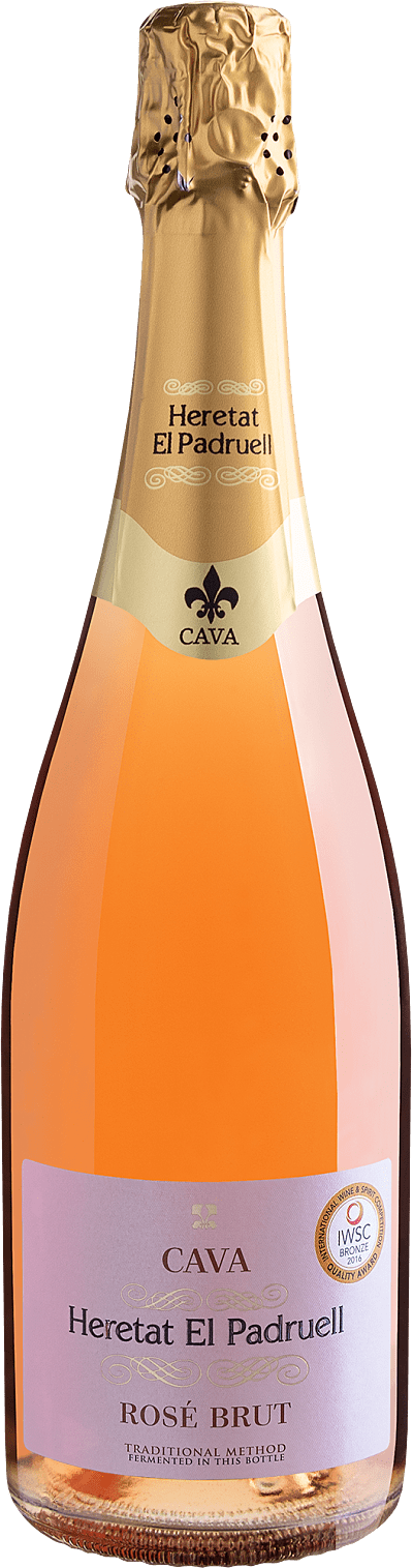 Vinho Espumante Rosé - Cava Heretat Del Padruell Rose Brut - Espanha