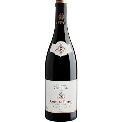 Vinho Maison Castel Tinto Seco França Côtes Du Rhône AOC Grenache, Syrah 2021 750ml