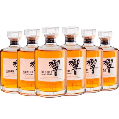Kit 6 Hibiki Harmony Suntory Japanese Whisky - 700 mL