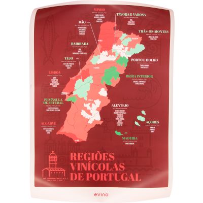 Pôster Regiões Vinícolas de Portugal