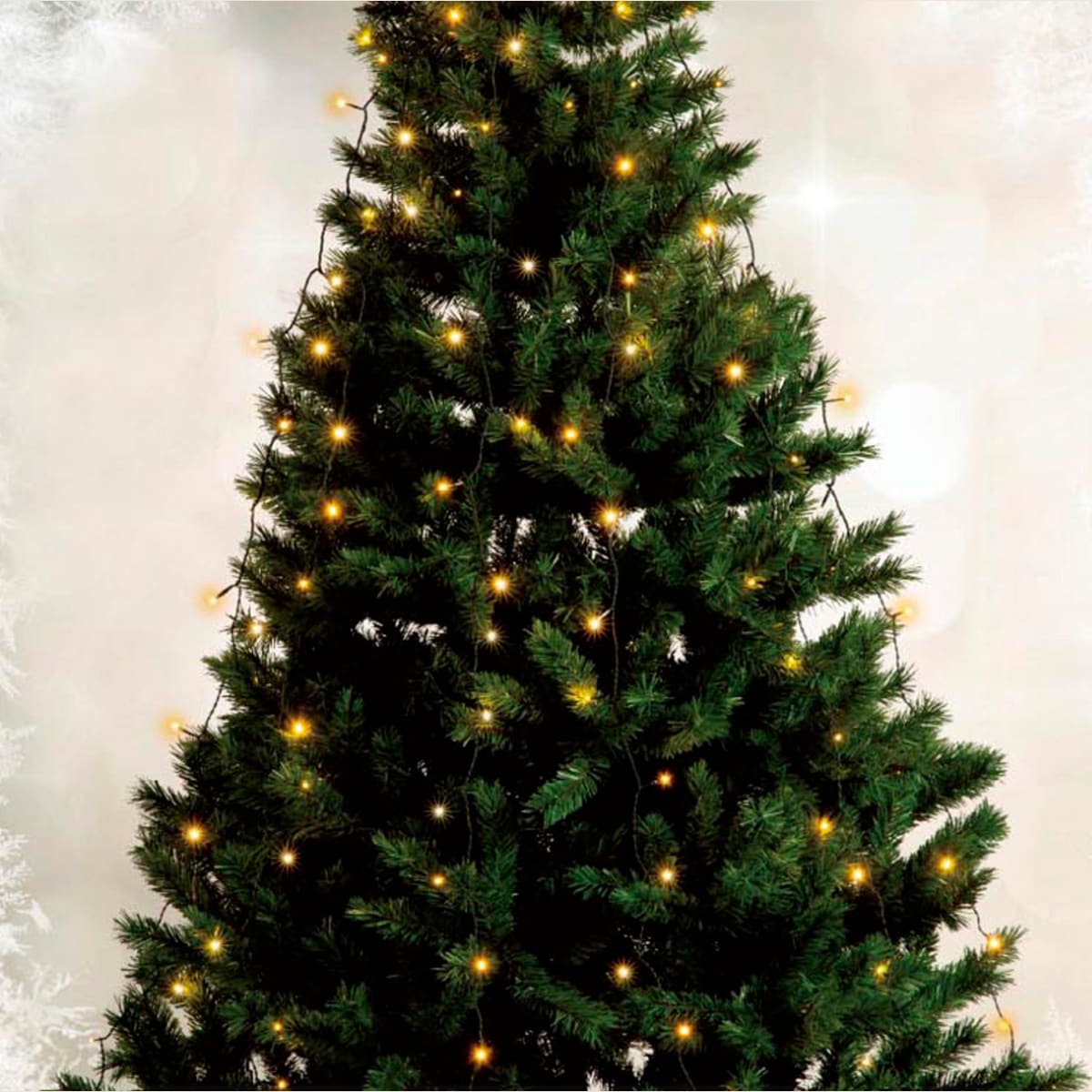Juletræs lyskæde. Med 130 varm hvide led Længde på 5*170 cm. | 6248004574 |  AO.dk