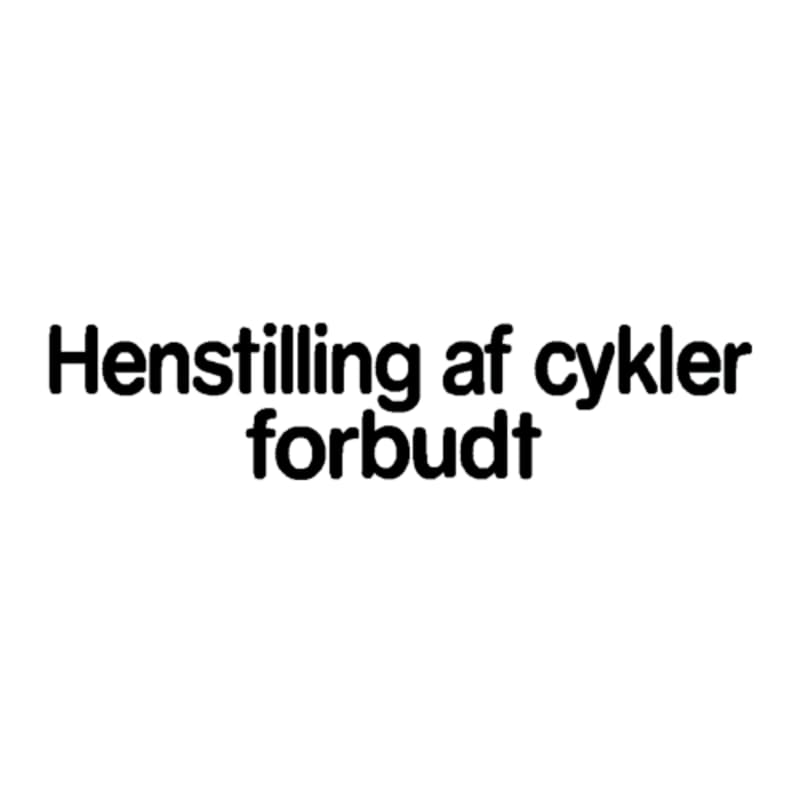 Skilt 80 x 20 mm HENSTILLING AF FORBUDT | 6699000376 | AO.dk