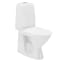 Ifö Spira toilet, uden skyllekant, rengøringsvenlig, hvid