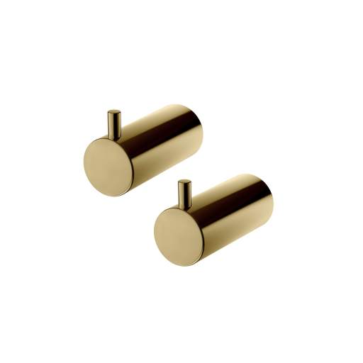 Tapwell Handdukskrok, Medium, Mässing - 2 stk. Badrumstillbehör Köp Tapwell Handdukskrok, Medium, Mässing - 2 stk.