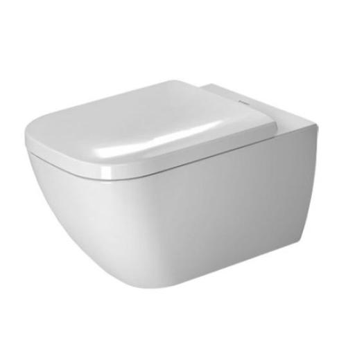 Köp Duravit Happy D.2 Vägghängd Toalett m/Dold Montering, Vit u/Wondergliss - 365x 540 mm