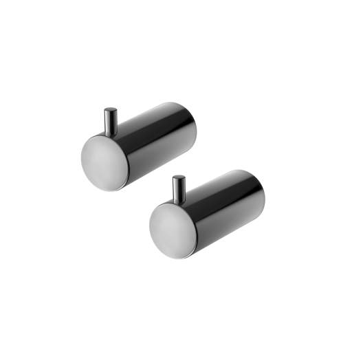 Tapwell Handdukskrok, Medium, Svart krom - 2 stk. Badrumstillbehör Köp Tapwell Handdukskrok, Medium, Svart krom - 2 stk.