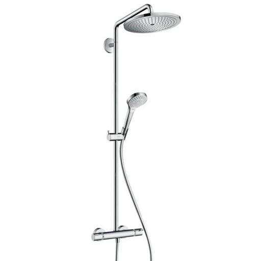 Köp Hansgrohe Croma Select Air 280 komplet takduschsystem m/termostat och ecosmart - Krom