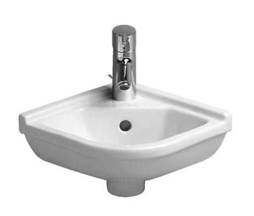 Köp Duravit Starck Tvättställ 44x38 cm m/Kranhål m/Bräddavlopp