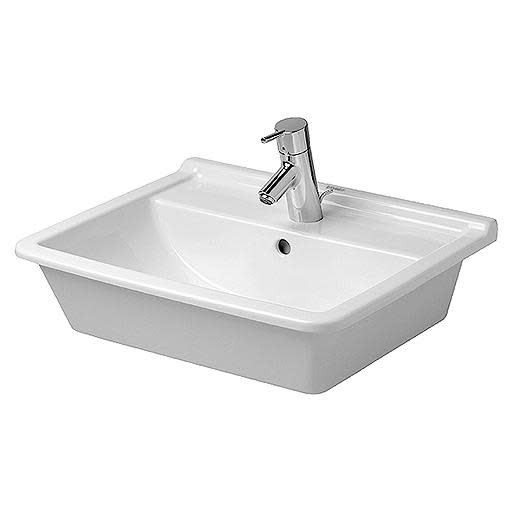 Köp Duravit Starck Tvättställ 56x46 cm m/Bräddavlopp m/Kranhål m/Wondergliss