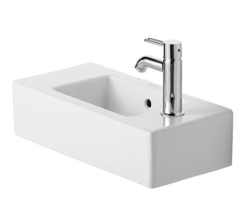 Köp Duravit Vero Tvättställ 50x25 cm m/Kranhål t.h. m/Bräddavlopp m/Wondergliss