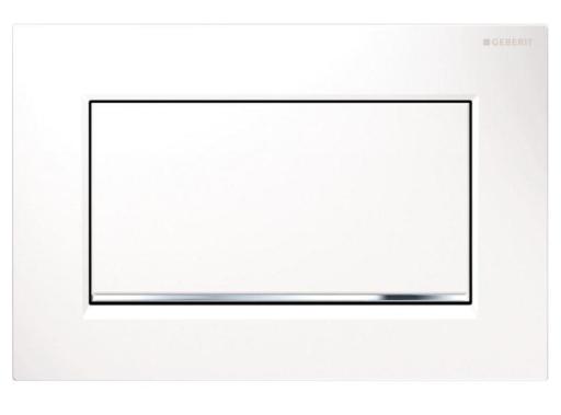 Köp Geberit Sigma 30, spol-/stoppfunktion (metall) - Vit/krom/vit