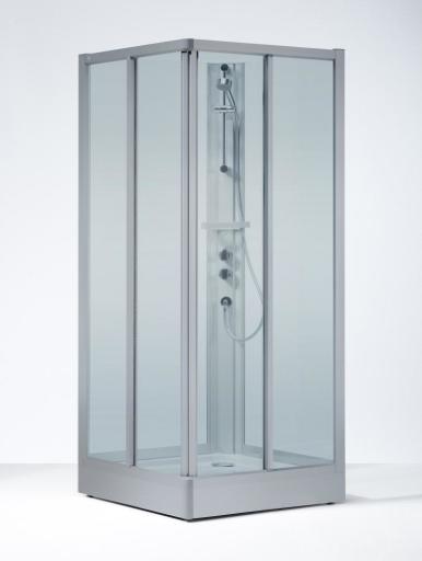 Köp Ifö Solid SKH Duschkabin 90x90cm Tonat glas m/alu profiler och lyx duschpelare