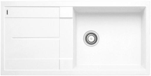 Köp Blanco Metra XL 6 S Vändbar Diskbänk 100x50 cm m/Korgventil Silgranit Vit