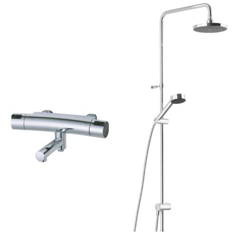 Köp Mora MMIX Shower System S5 Takduschset m/kar och duschblandare, 160 c/c, Krom